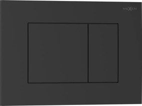 Mexen Tex 02, tlačidlo na splachovanie, čierna matná, 6102-02
