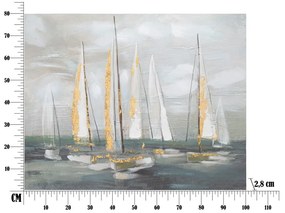 Obraz 100x80 cm Gold Boat - Mauro Ferretti