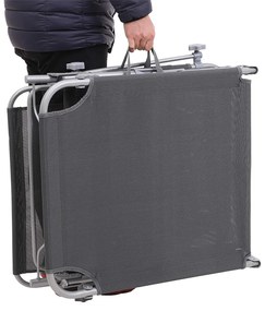 Záhradné lehátko so železným rámom Baka 193x63x32 cm šedé