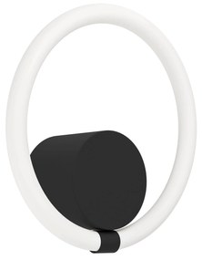 EGLO LED designové nástenné svetlo CARANACOA, 11,5W, teplá biela, čierne, biele