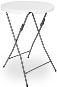 Koktailový stolík GALA 80 cm biely