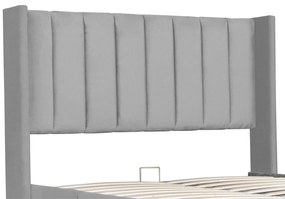 InternetovaZahrada Čalúnená posteľ Savona 140 x 200 cm - svetlošedá