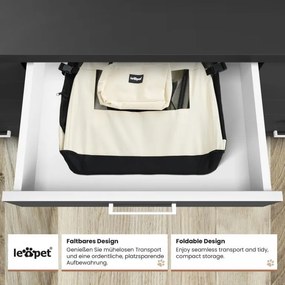 Leopet Transportný box pre psov XXXL, 102 x 69 x 69 cm, béž