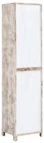 furniture-nabytek.cz - Masívna kúpeľňová skrinka Bitna z mangového dreva, lakovaná, prírodná farba – 43×35×180 cm