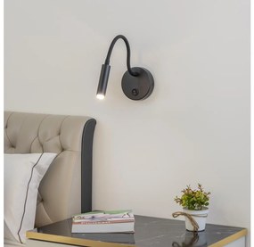Brilagi - LED Stmievateľná flexibilná nástenná lampa MAYA 1xG9/4W/230V čierna BG1051