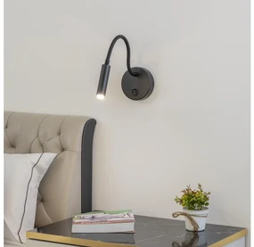 Brilagi - LED Stmievateľná flexibilná nástenná lampa MAYA 1xG9/4W/230V čierna BG1051