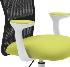 Detská stolička Neoseat MONKEY WHITE s podnožou — látka, biela / zelená