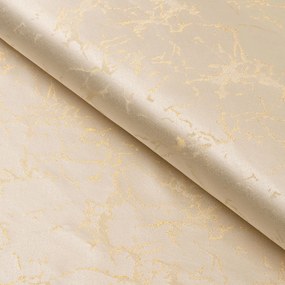 Biante Dekoračný záves Parma PM-115 Zlatý mramor na béžovom 145x140 cm