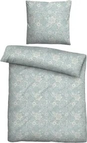 Obliečky linón Viola, modré kvetinové%