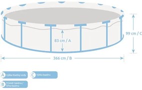 Nadzemný bazén Marimex Florida 3,66x0,99 m bez príslušenstva motív kameň