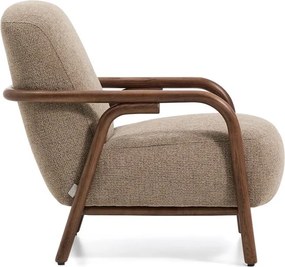 Taupe ženilkové kreslo Sylo – Kave Home