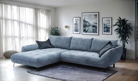 XXXLutz ROHOVÁ SEDAČKA, textil, modrá MID.YOU - Sedačky - 000694007809