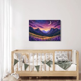 Obraz - Fialová krajina (90x60 cm)