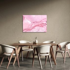 Sklenený obraz - Ružový mramor (70x50 cm)
