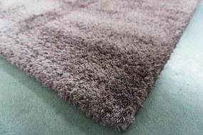Koberec Microsofty 8301 Dark Lila – béžovo-hnedý shaggy obdĺžnik Rozmer: 80x150 cm