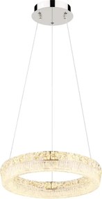 Globo 67387-24 - LED stmievateľný luster na lanku LAUREL LED/24W/230V číre + diaľkové ovládanie