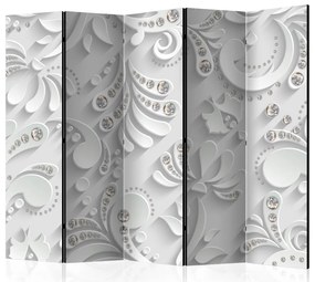 Artgeist Paraván - Flowers with Crystals [Room Dividers]