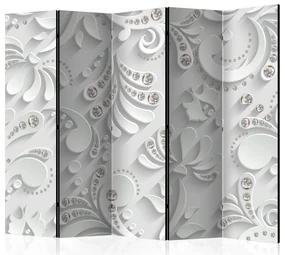 Artgeist Paraván - Flowers with Crystals [Room Dividers]