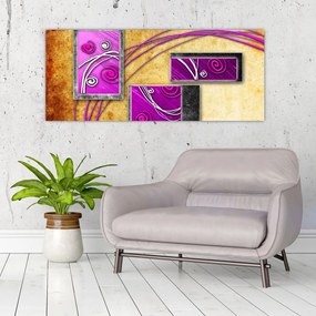 Obraz abstrakcie (120x50 cm)