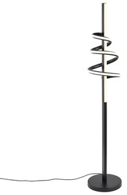 Dizajnová stojaca lampa čierna vrátane LED stmievateľná - Rolla