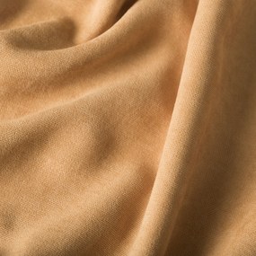 Horčicový polozatemňovací záves ADA z mäkkej látky  - šité na mieru