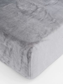 Plachta mikroplyš Deluxe do postieľky 60 x 120 cm - svetlo sivá