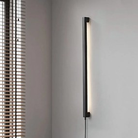 Toolight Toolight, LED nástenné svietidlo 80cm, 12W, 3000K, LHJ063-W, čierna matná, OSW-60032