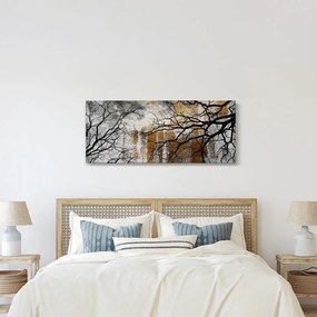 Obraz - Siluety stromov (120x50 cm)