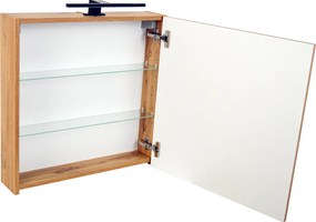 Comodo Zrkadlová skrinka Ideal OW 60 ZS LED-B s osvetlením Any LED 30 B, čierna