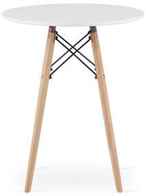 Okrúhly stôl TODI 60 cm biely