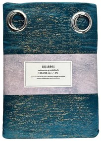 Záves na priechodkách DK18801/11 135x250 tyrkysová