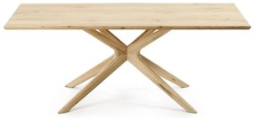 Jedálenský stôl s doskou v dubovom dekore 100x200 cm Armande – Kave Home