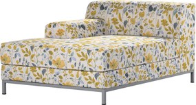 Poťah na ležadlo Kramfors ľavostranné farba produktu žltá látka zapletaná, vzorované