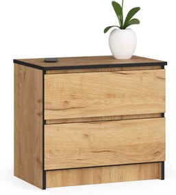 Nočný stolík Kantismo (dub craft). Akcia -19%. Vlastná spoľahlivá doprava až k Vám domov. 1117458