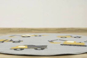 Detský koberec Luna Kids 534418/89945 autá, horčicový