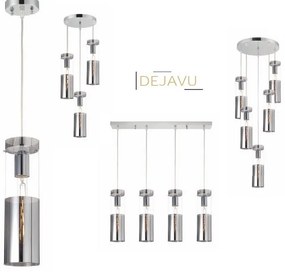 ACA DECOR Závesné svietidlo DEJAVU max. 40W/E27/230V/IP20, farba chrómu