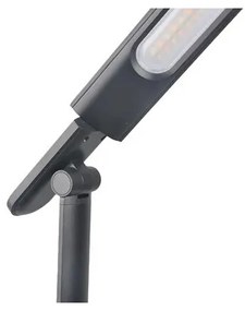 LED Stmievateľná stolná lampa s USB LED/9W/230V 3000K/4000K/5500K čierna