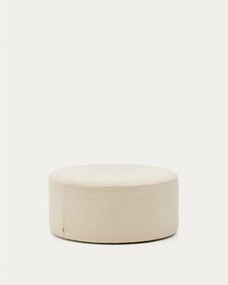 Krémový taburet z textílie buklé Kaeli – Kave Home