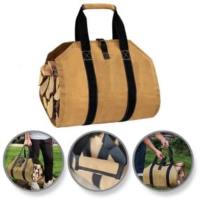Taška na palivové drevo WOODGRIP, béžová