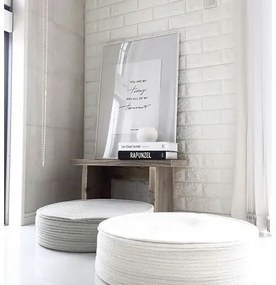 Samolepiaci PVC panel 3D tehla biela 77x70 cm