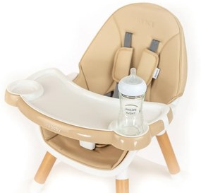 New Baby Jedálenská stolička Grace 3v1 béžová, 61 x 101 x 61 cm