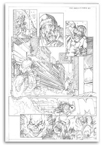Gario Obraz na plátne Komiks s príbehom ulice - Saqman Rozmery: 40 x 60 cm