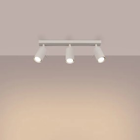 Sollux SL.1496 - Bodové svietidlo RING 3xGU10/10W/230V krémová