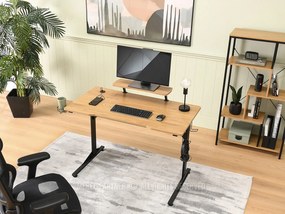 PC stolík Matts 115 (dub + čierna). Akcia -28%. Vlastná spoľahlivá doprava až k Vám domov. 1109789