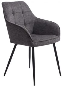 Tmavosivá jedálenská stolička Nolan – Unique Furniture