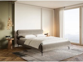 Manželská posteľ 140 cm Rirri 140B (s roštom) (krémová + čierna). Vlastná spoľahlivá doprava až k Vám domov. 1099917