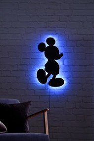 Nástenná dekorácia s ľad osvetlením Mickey Mouse modrá