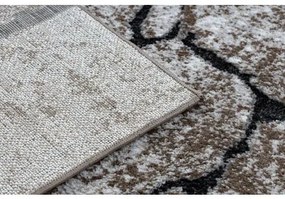 Moderný koberec COZY 8985 Brick Dlažba, kameň - Štrukturálny, dve vrstvy rúna, hnedá Veľkosť: 140x190 cm