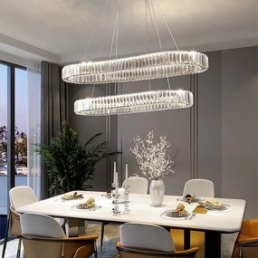 Toolight Toolight, LED stropné svietidlo 100x39 cm, 72W, APP1546-CP2, chrómová, OSW-05475