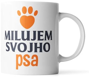 Sablio Hrnek Miluji svého psa - 200 ml - espresso